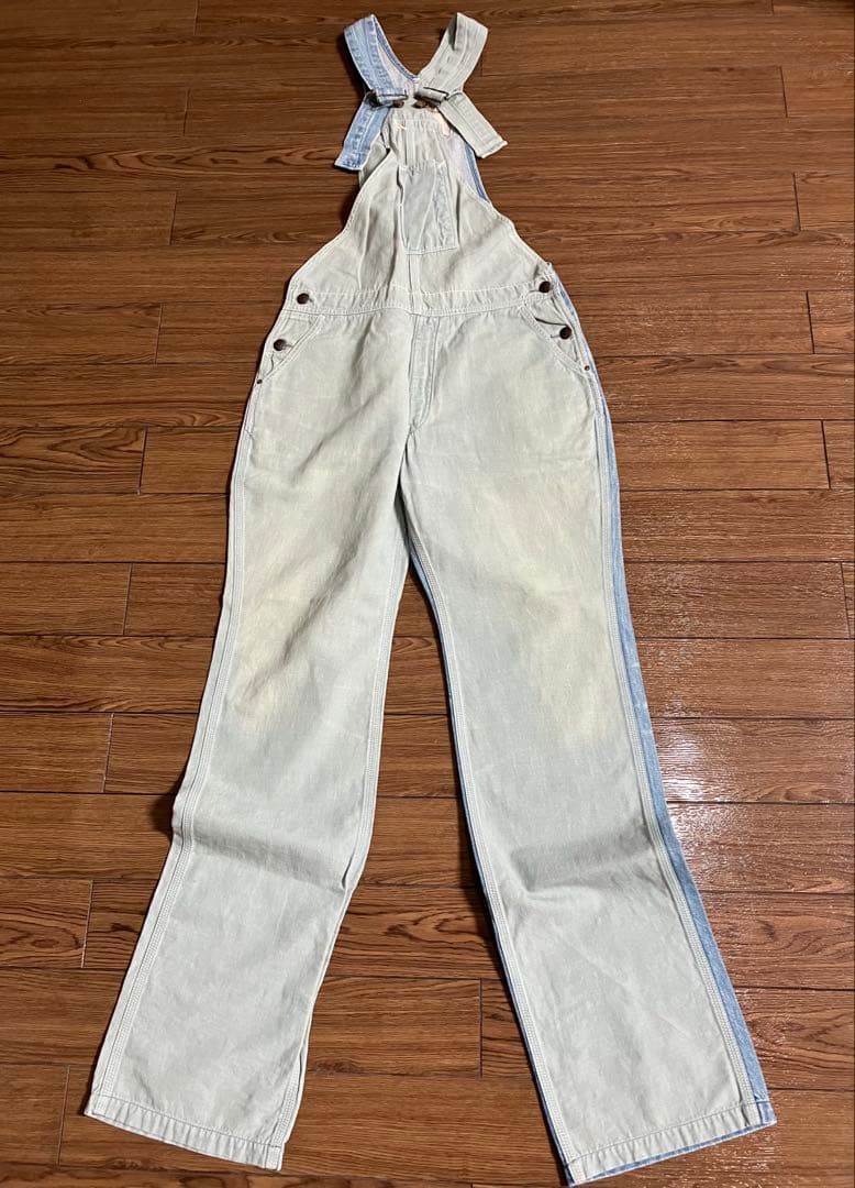 KAPITALライトブルーデニムオーバーオール（値下げ交渉はお断りしております）