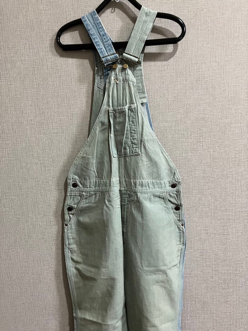KAPITALライトブルーデニムオーバーオール（値下げ交渉はお断りしております）
