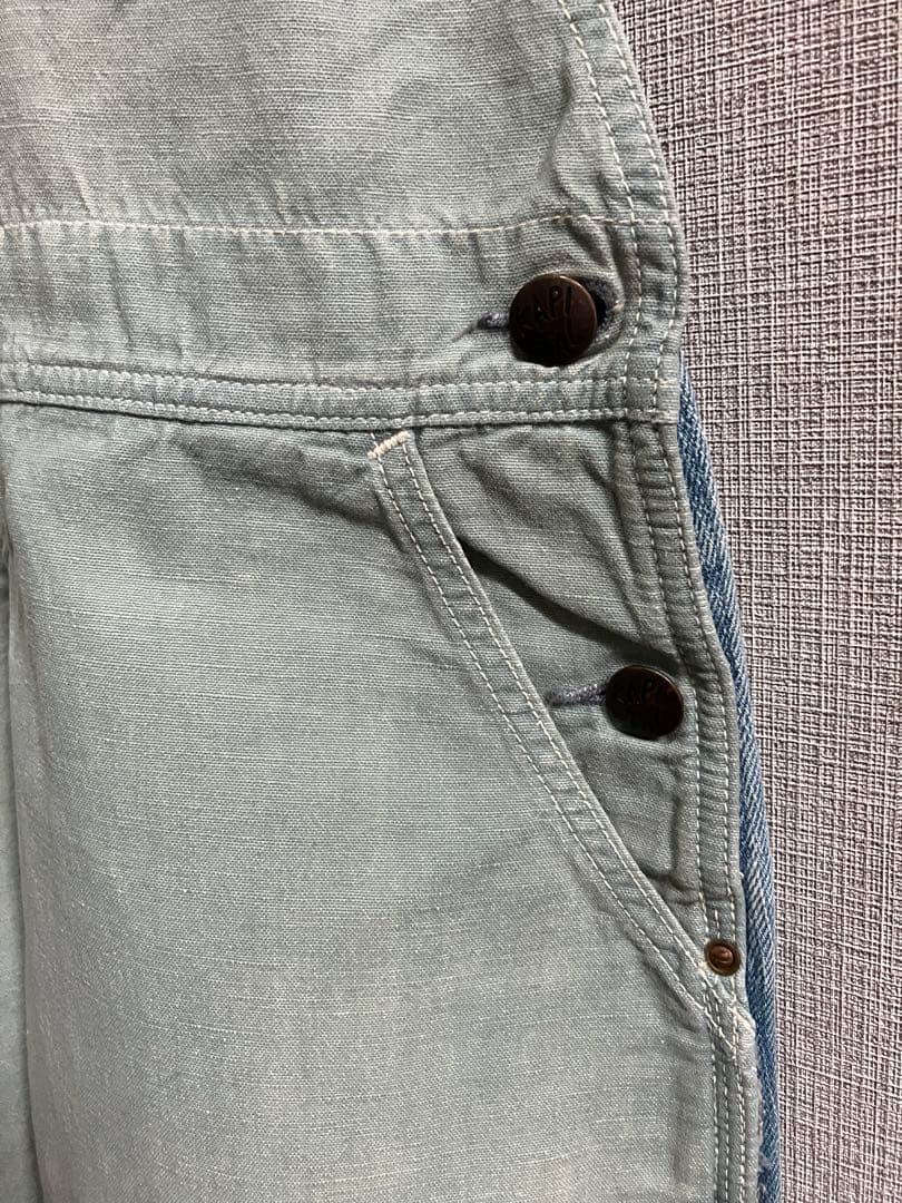 KAPITALライトブルーデニムオーバーオール（値下げ交渉はお断りしております）