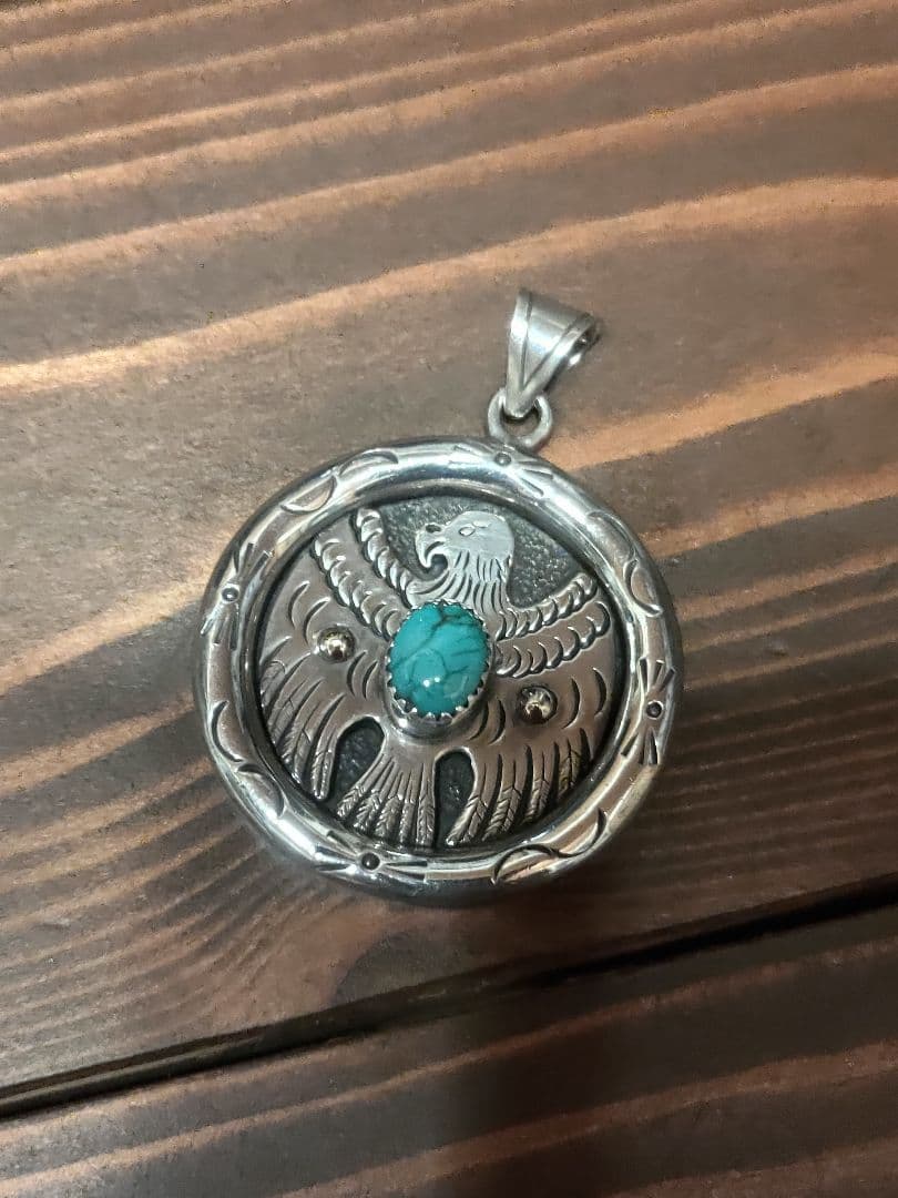 ARIZONA FREEDOM SV925 K18 ターコイズ ネックレストップ