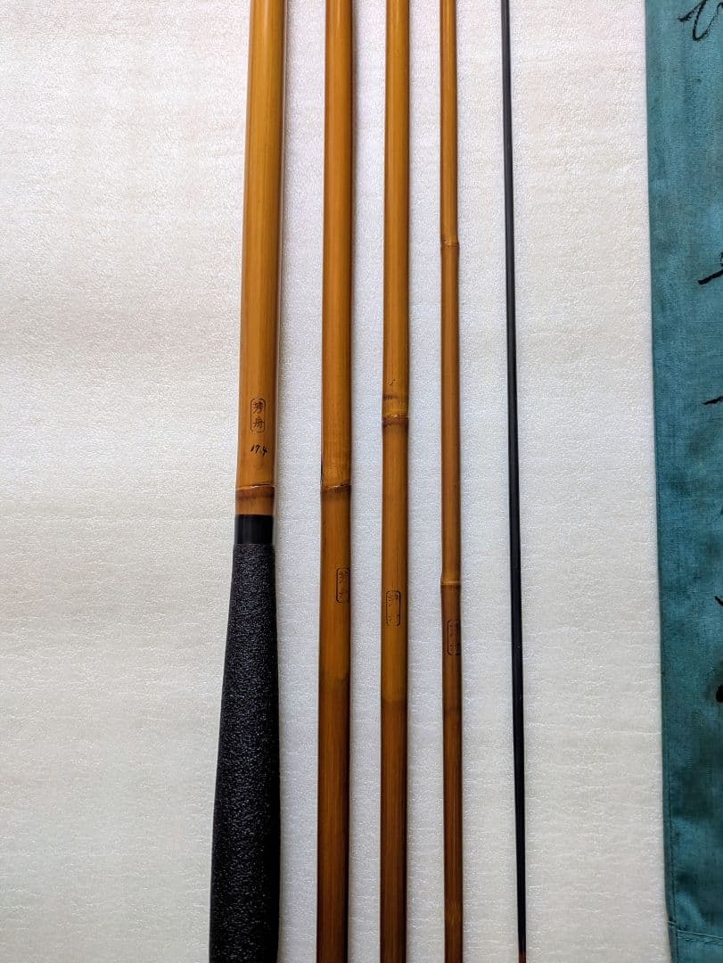 紀州へら竿　芳舟　口巻　みやび 十七尺四寸