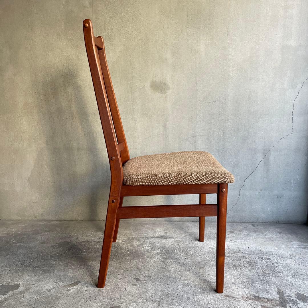 北欧デンマーク　チーク ハイバックチェア オールドヴィンテージ