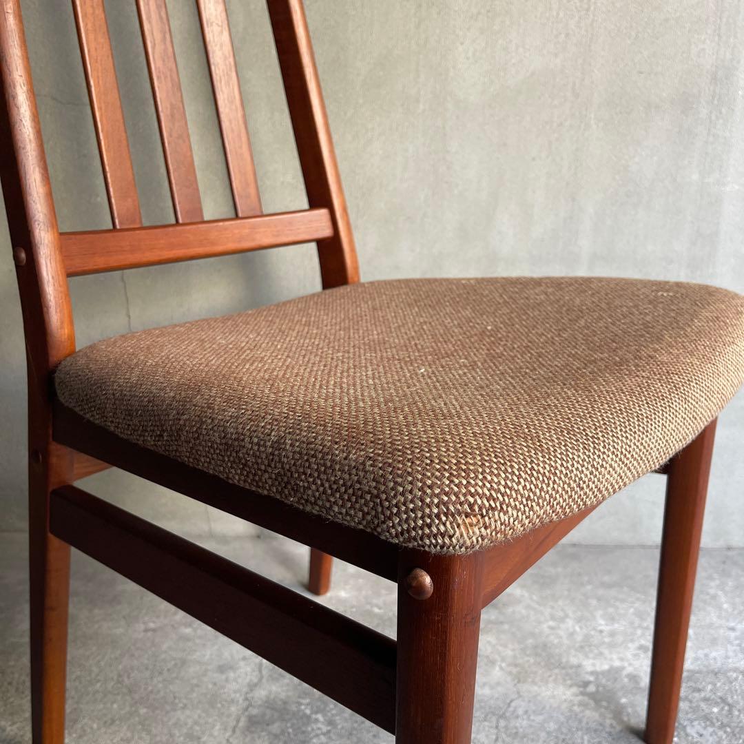 北欧デンマーク　チーク ハイバックチェア オールドヴィンテージ