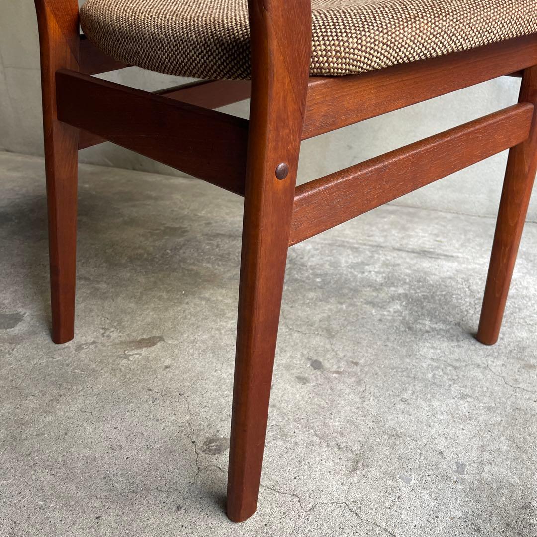 北欧デンマーク　チーク ハイバックチェア オールドヴィンテージ