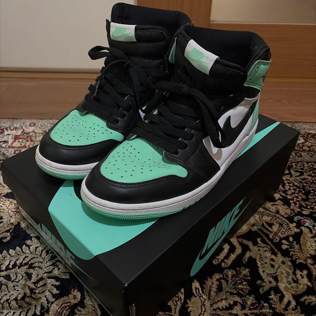 エアジョーダン ハイカット シューズ ブラック/ミント