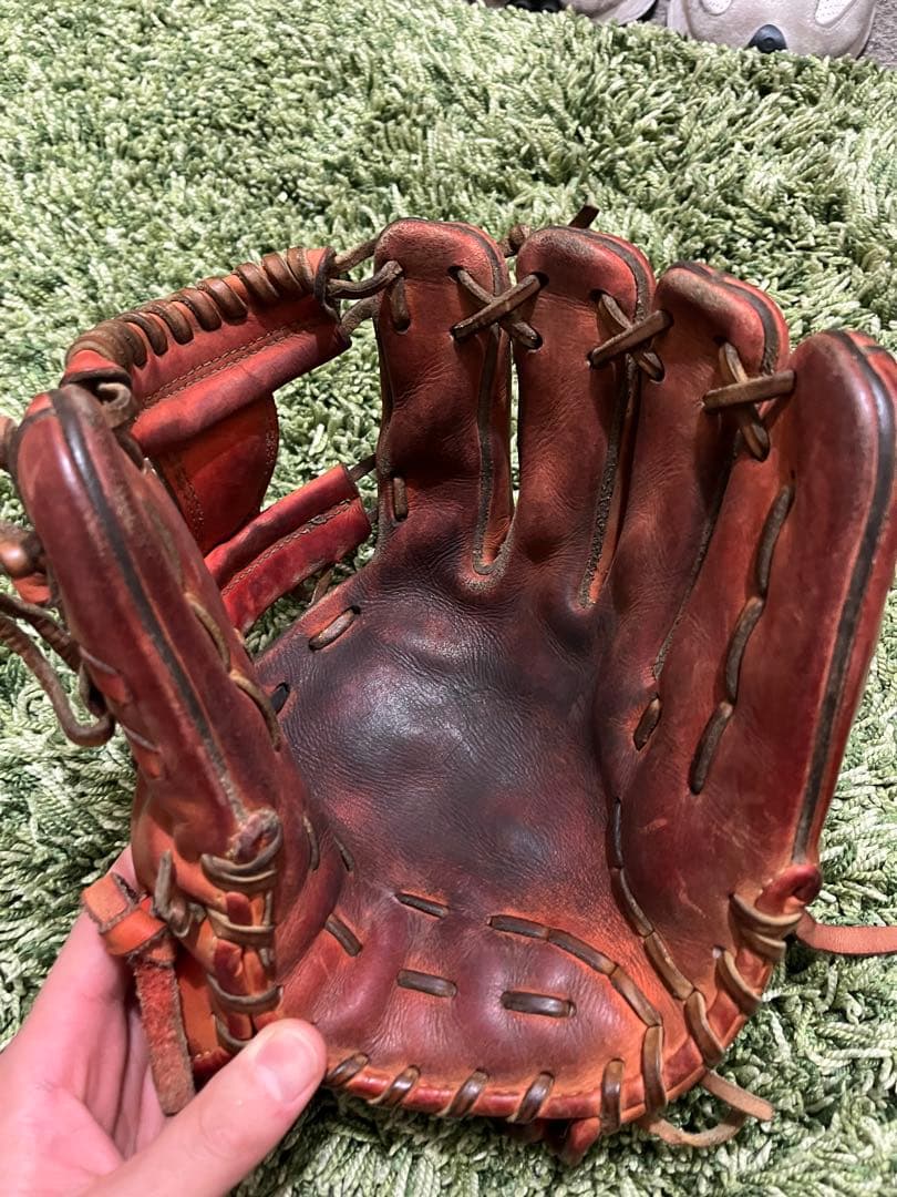 ミズノ 軟式野球グローブ レッド【定価】36,000