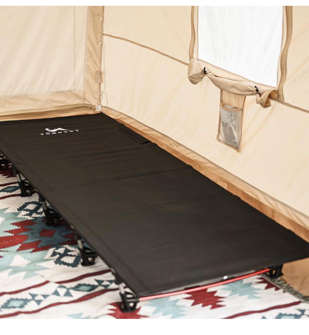 【コットンプル】TOMOUNT 折りたたみコット ブラック