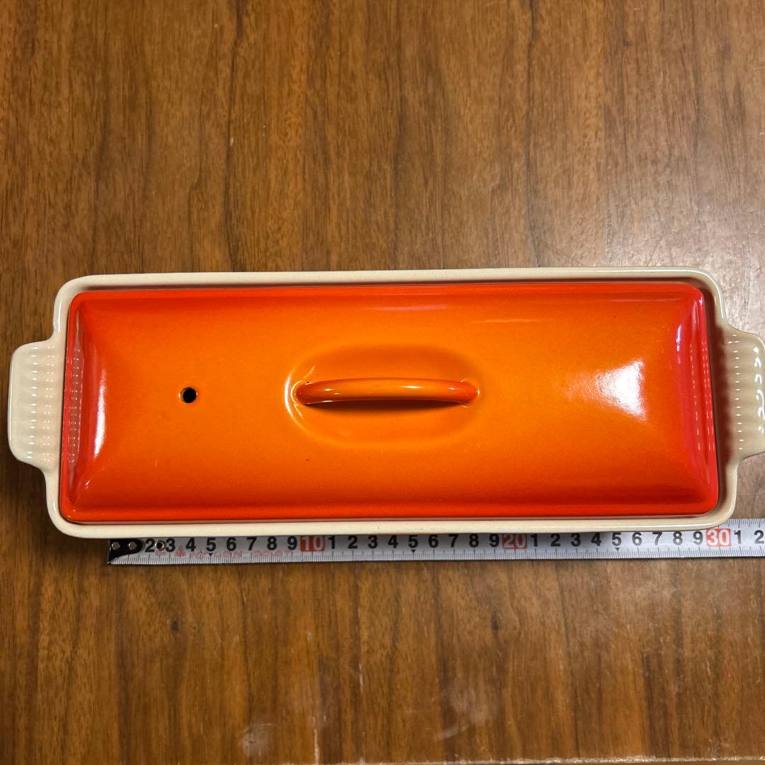 LE CREUSET テリーヌ型　オレンジ 約28cm シール無し