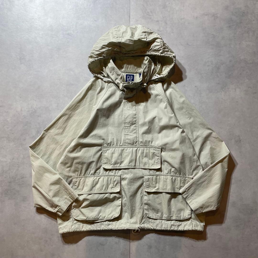 90s OLD GAP コットンアノラック　紺タグ　L