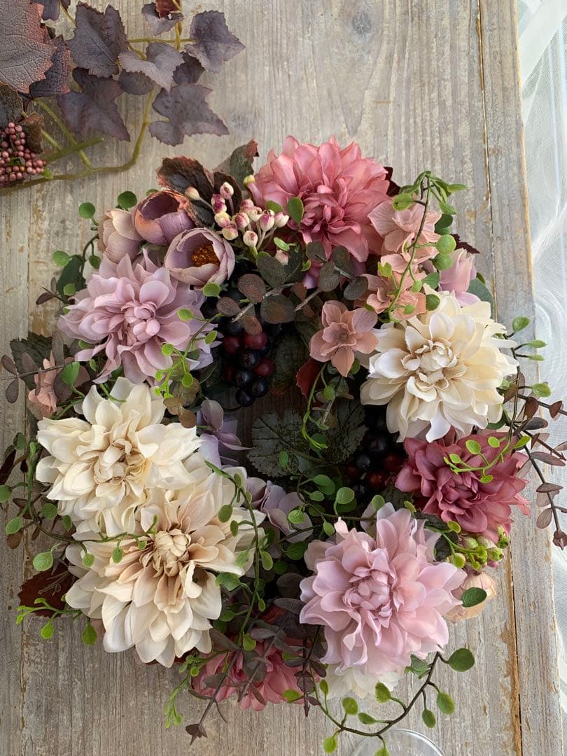 アーティフィシャル♡ ぶどうのオーバルリース