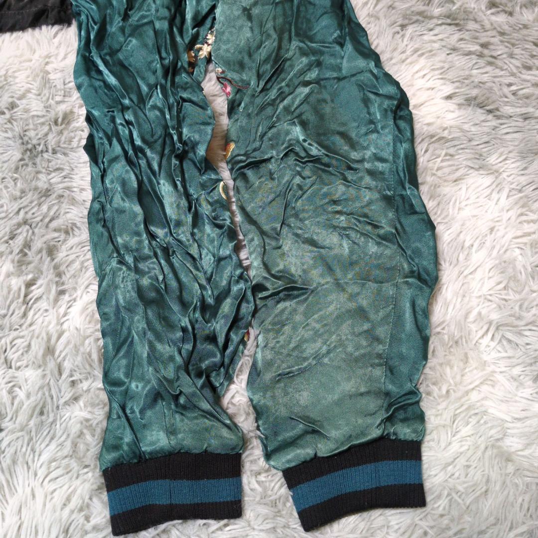 【花旅楽団】XL☆和柄スカジャン☆桜金魚鉢柄☆刺繍☆リバーシブル