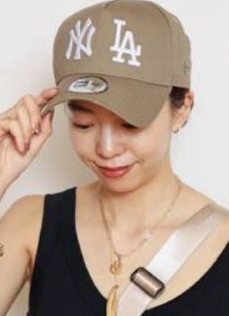 NEW ERA/ニューエラ】DOUBLELOGOキャップ カラーベージュ