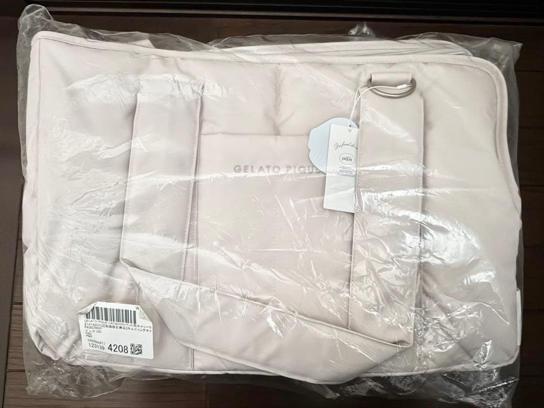 ジェラート ピケ CAT&DOG キルティングキャリーバック ピンク 新品