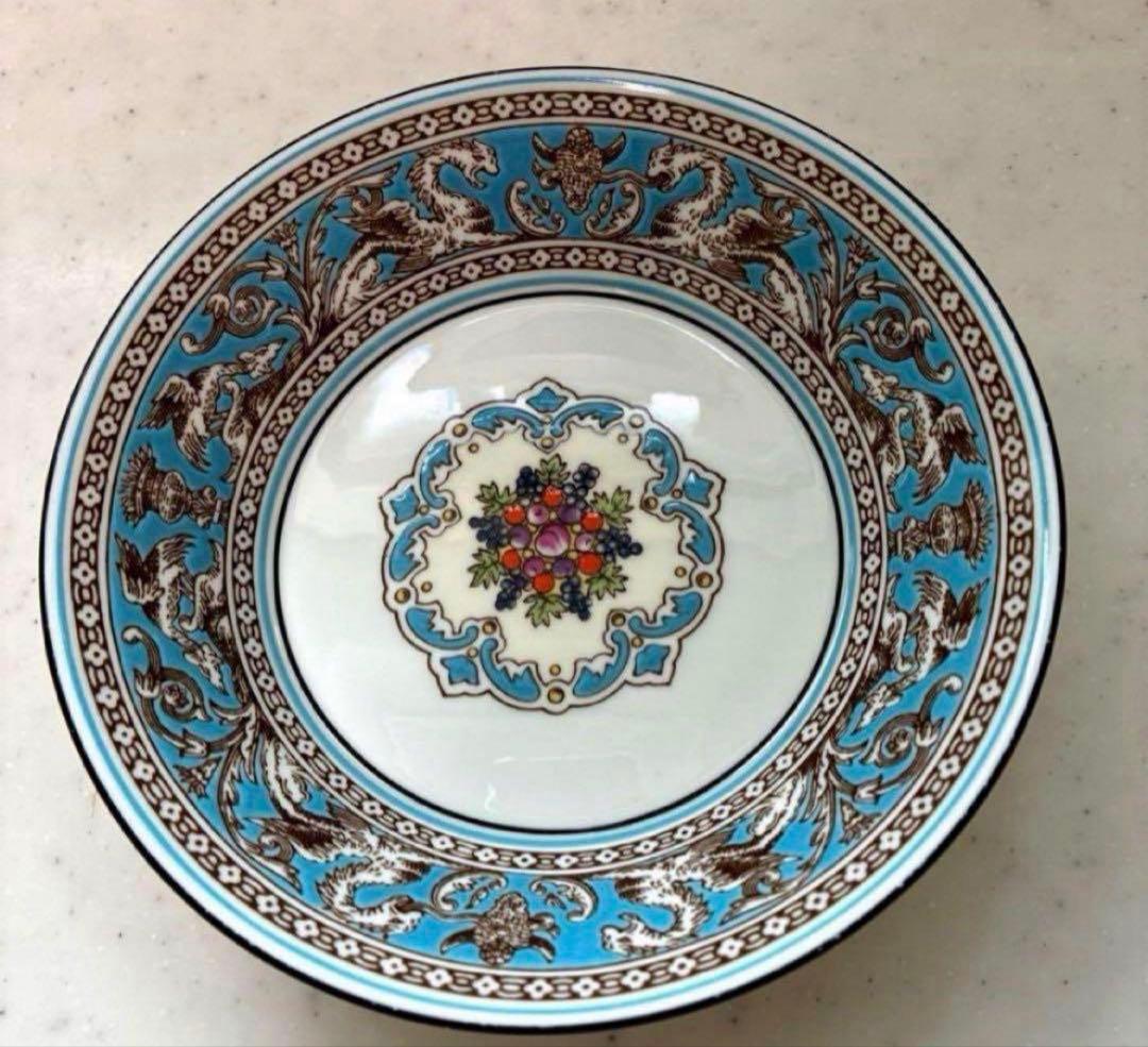 ウェッジウッド　フロレンティーンターコイズ　フルーツソーサー(13cm)3枚