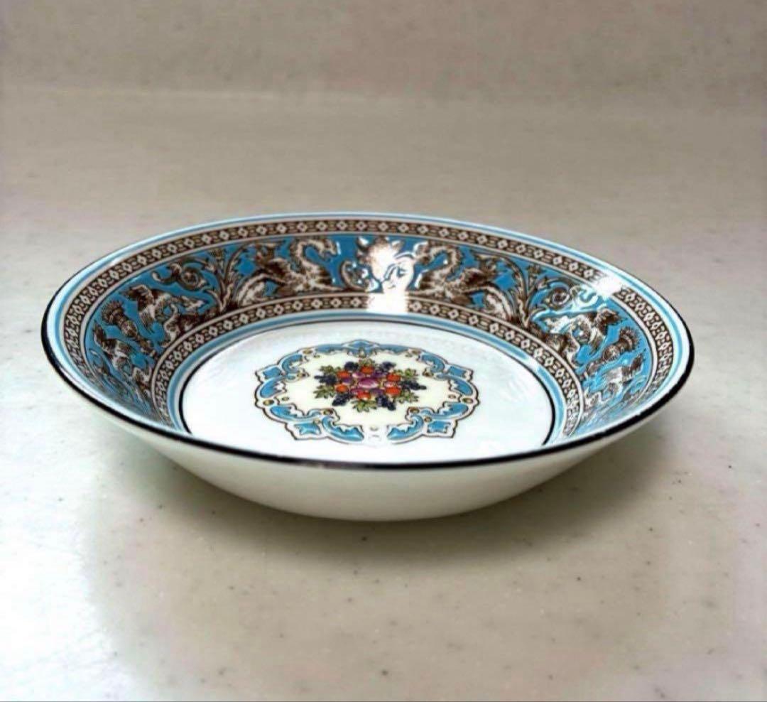 ウェッジウッド　フロレンティーンターコイズ　フルーツソーサー(13cm)3枚