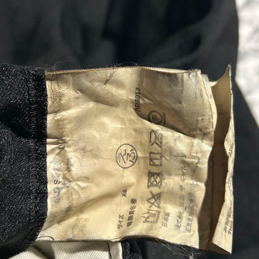 AD2017 archive ポリ縮絨フレアスカート 黒 ボリューム