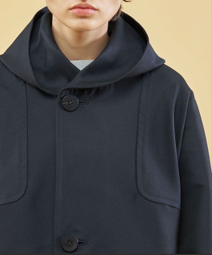 新品　ギャルリーヴィー　シェイプメモリー フーデッドラグランコート