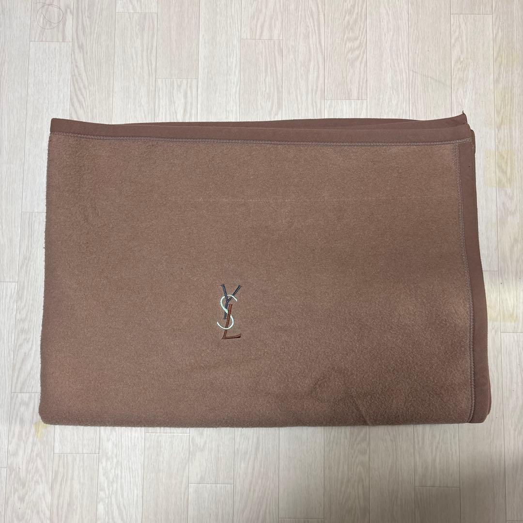 YSL ブラウン 毛布 140×200(cm)【2/28まで出品】