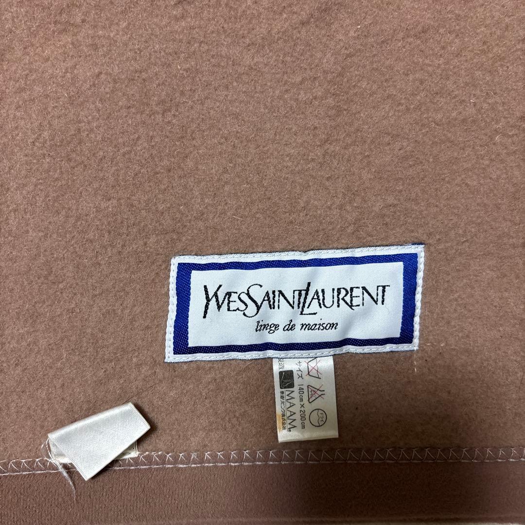 YSL ブラウン 毛布 140×200(cm)【2/28まで出品】
