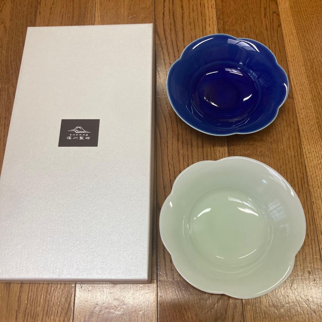深川製磁 花型皿 2枚セット