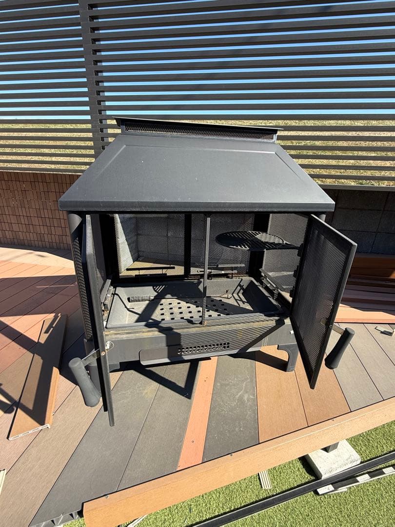 グリル付き　薪ストーブ