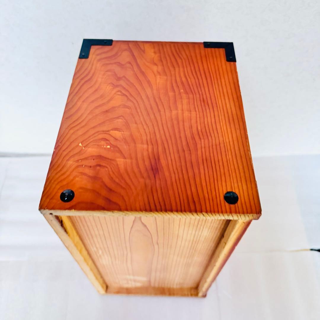 美品 天然木 小箪笥 3段 卓上収納 内装・縁起の良い赤 時代家具 アンティーク