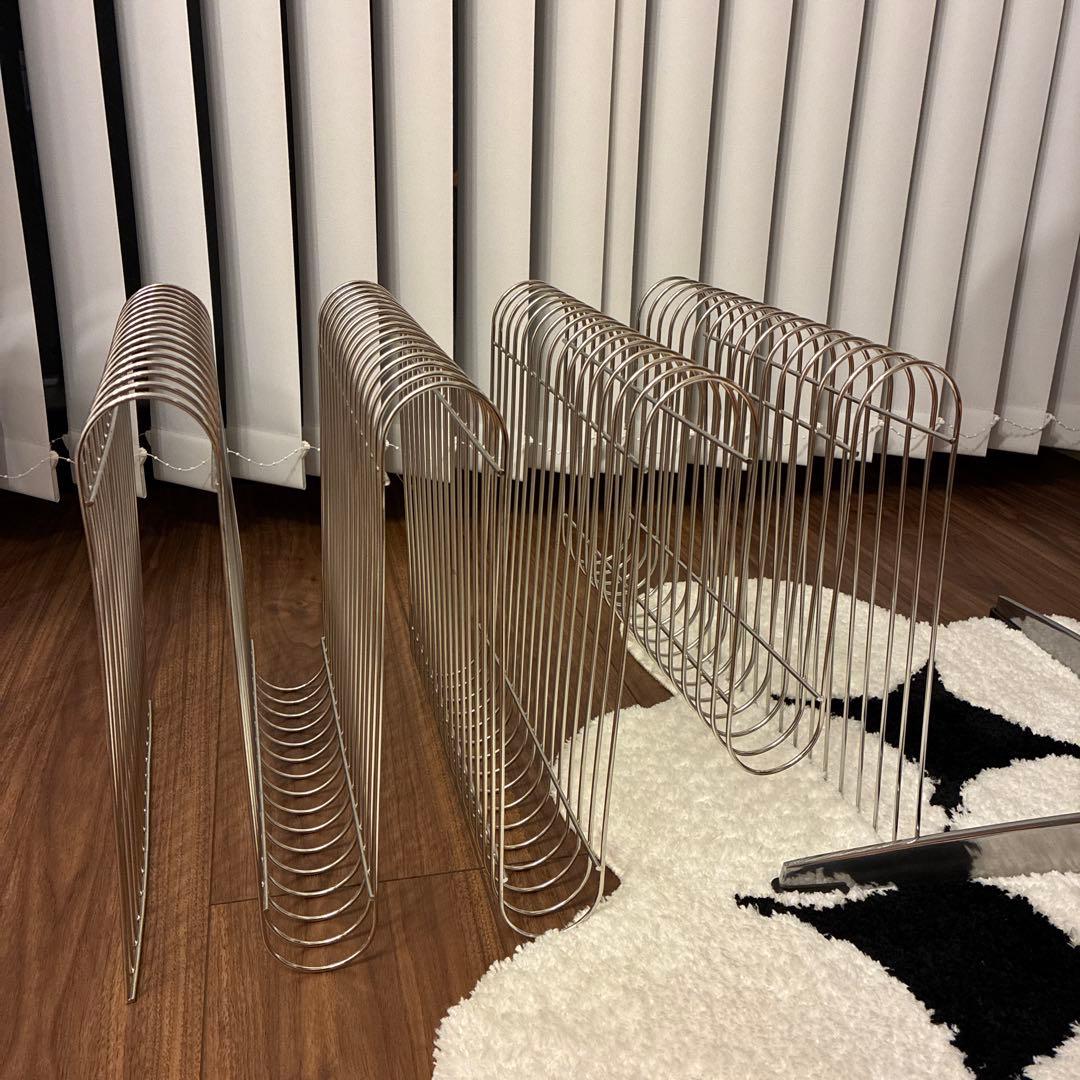 週末値下げ　Curva ニュースペーパースタンド似　ステンレス製