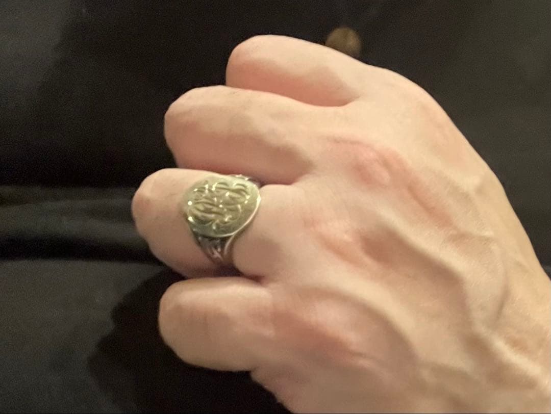 米軍　ヴィンテージリング　シルバーリング　ミリタリーリング　シグネットリング