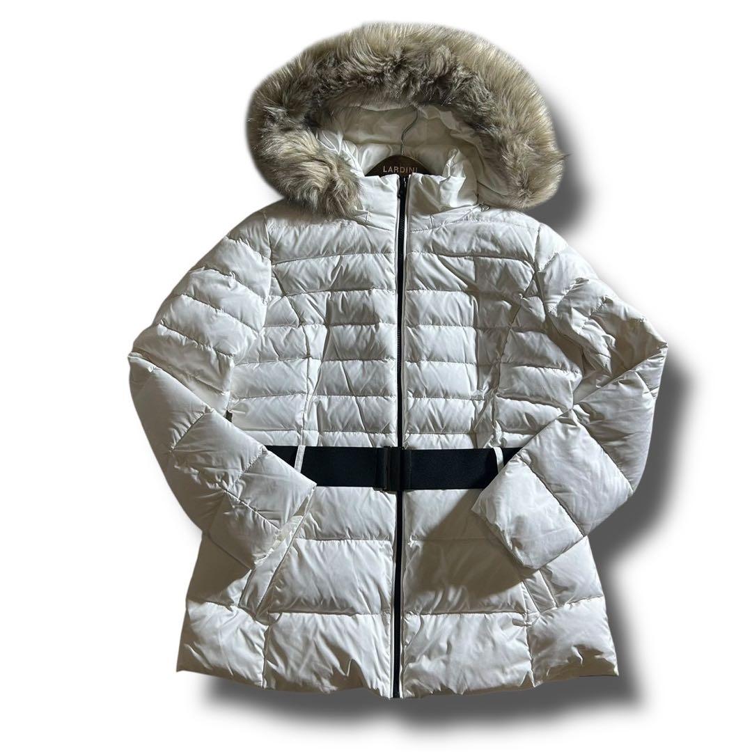 美品■LAUREN RALPH LAUREN ダウンコート　ファー　ホワイト　L