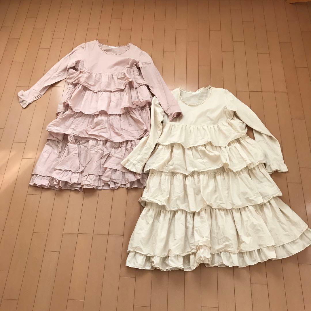 ピンクハウス　フリルミディ丈ワンピース　2点おまとめ