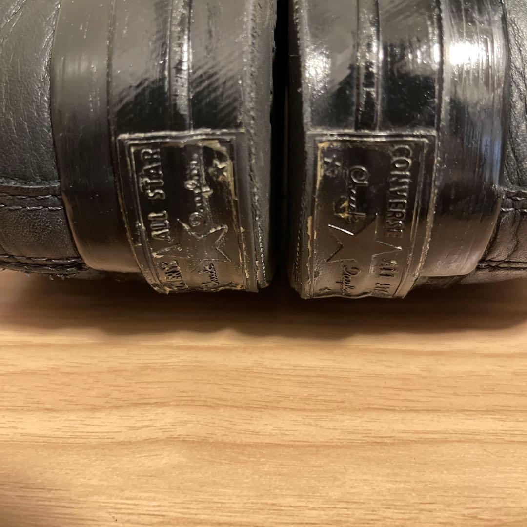 【良品】コンバース CT70 LEATHER BLACK LOW ブラック 28