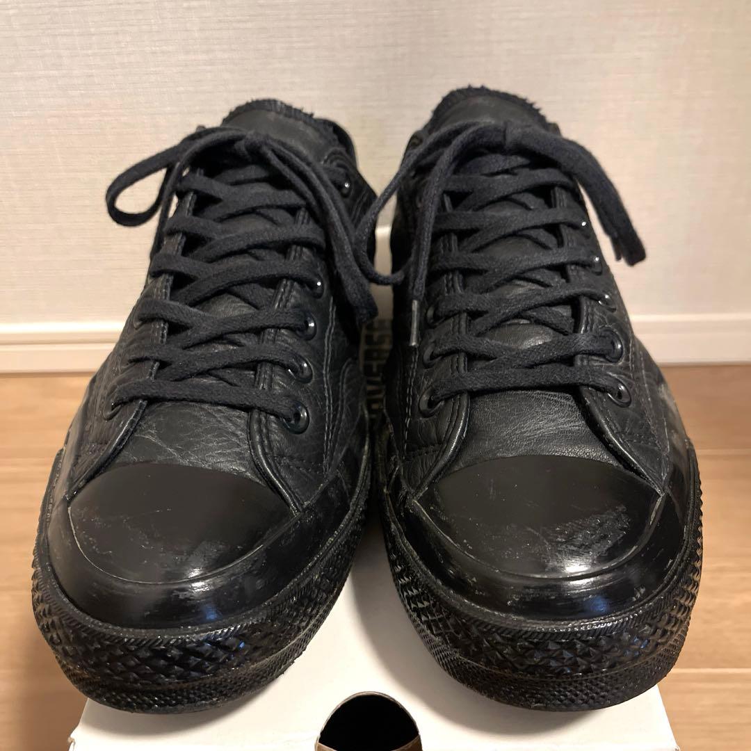 【良品】コンバース CT70 LEATHER BLACK LOW ブラック 28