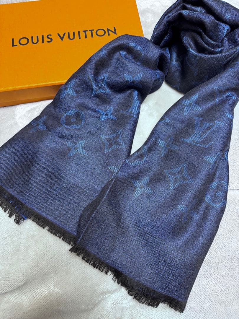p*)様 美品　ルイヴィトン　ストール　マフラー　カシミア　ウール　シルク