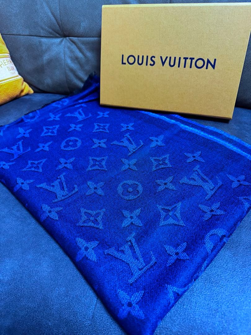 p*)様 美品　ルイヴィトン　ストール　マフラー　カシミア　ウール　シルク