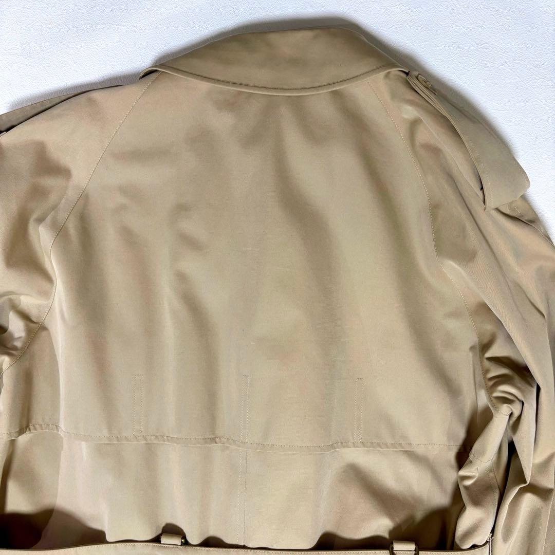 アクアスキュータム 英製 トレンチコート ロング丈 ベージュ XLオーバーサイズ