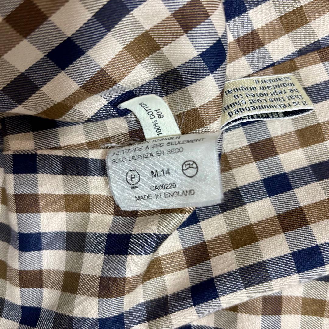 アクアスキュータム 英製 トレンチコート ロング丈 ベージュ XLオーバーサイズ