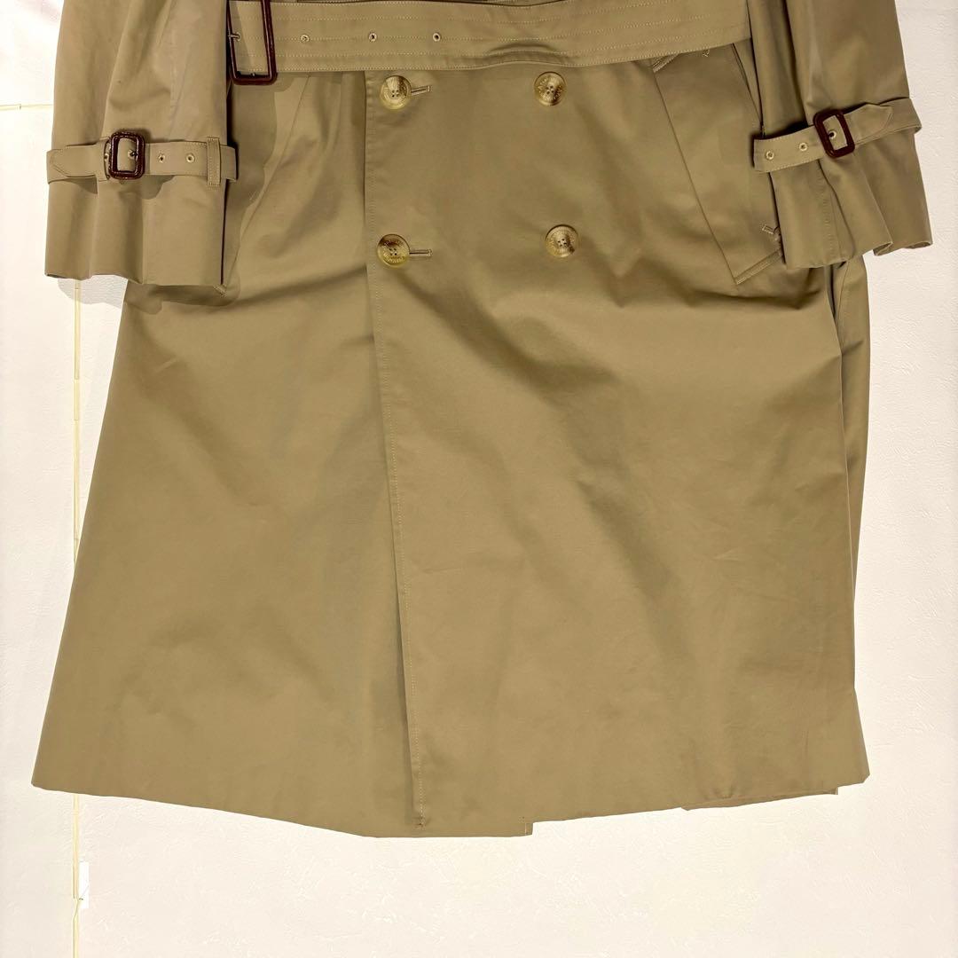 アクアスキュータム 英製 トレンチコート ロング丈 ベージュ XLオーバーサイズ