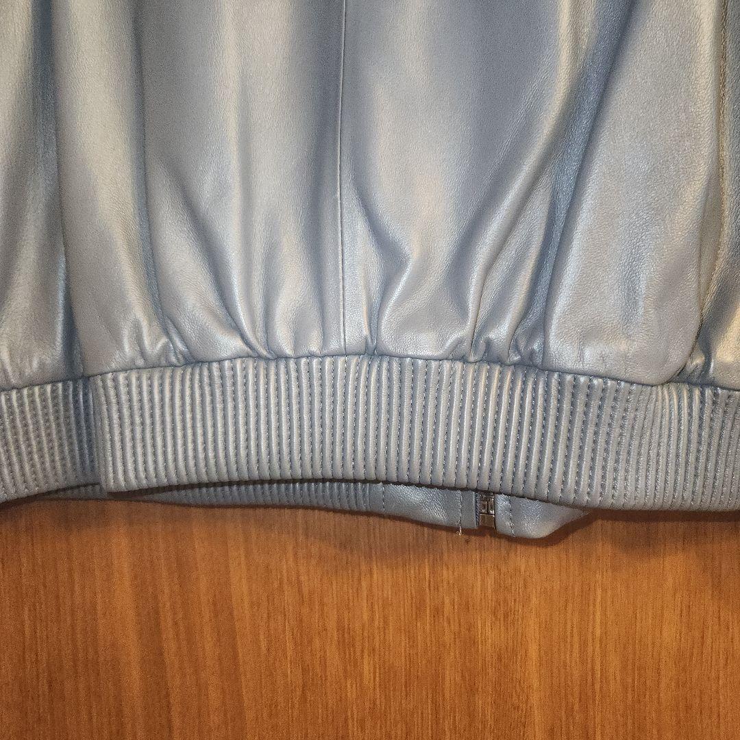 ダーマAnd　羊レザープルゾン　グレーLL