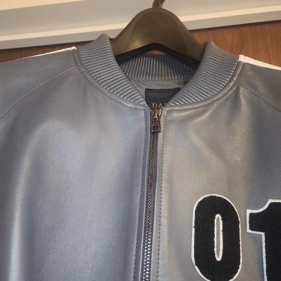 ダーマAnd　羊レザープルゾン　グレーLL