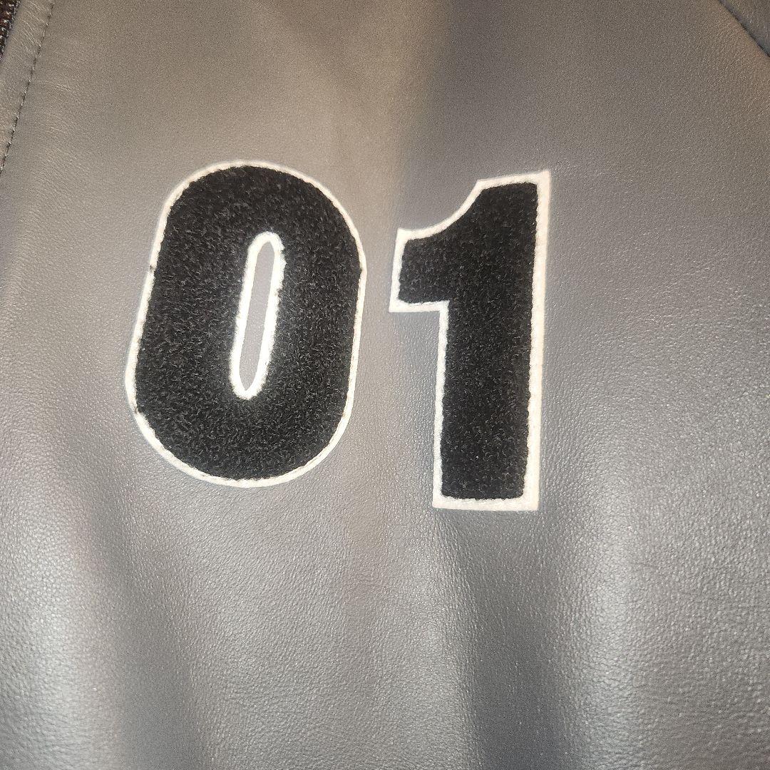 ダーマAnd　羊レザープルゾン　グレーLL