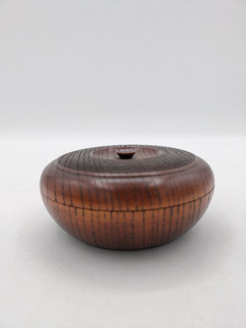 c752 【新品・未使用品】薬器型 香合 千筋 慶造 木箱 茶道具