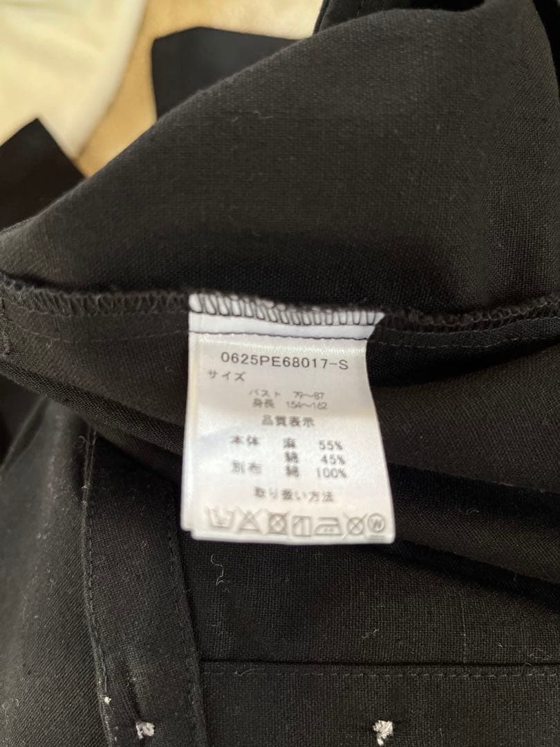 TUTIE. rico コラボ 黒 オールインワン ショート丈 低身長サロペット