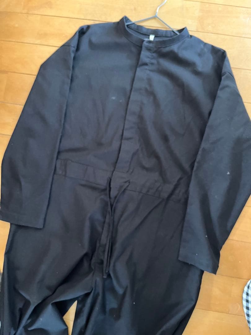 TUTIE. rico コラボ 黒 オールインワン ショート丈 低身長サロペット