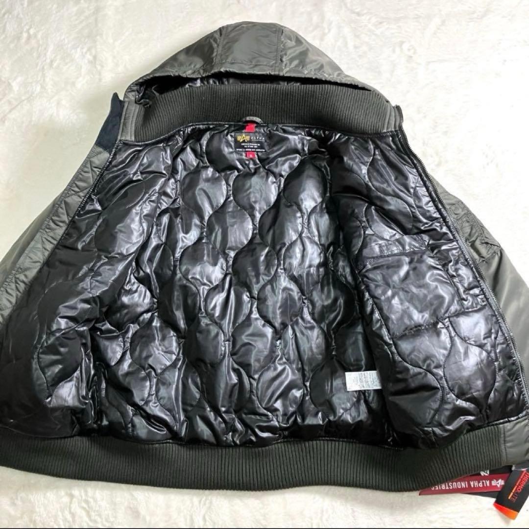 未使用XL✨アルファインダストリーズ✨MA-1 フライトジャケット　中綿　フード