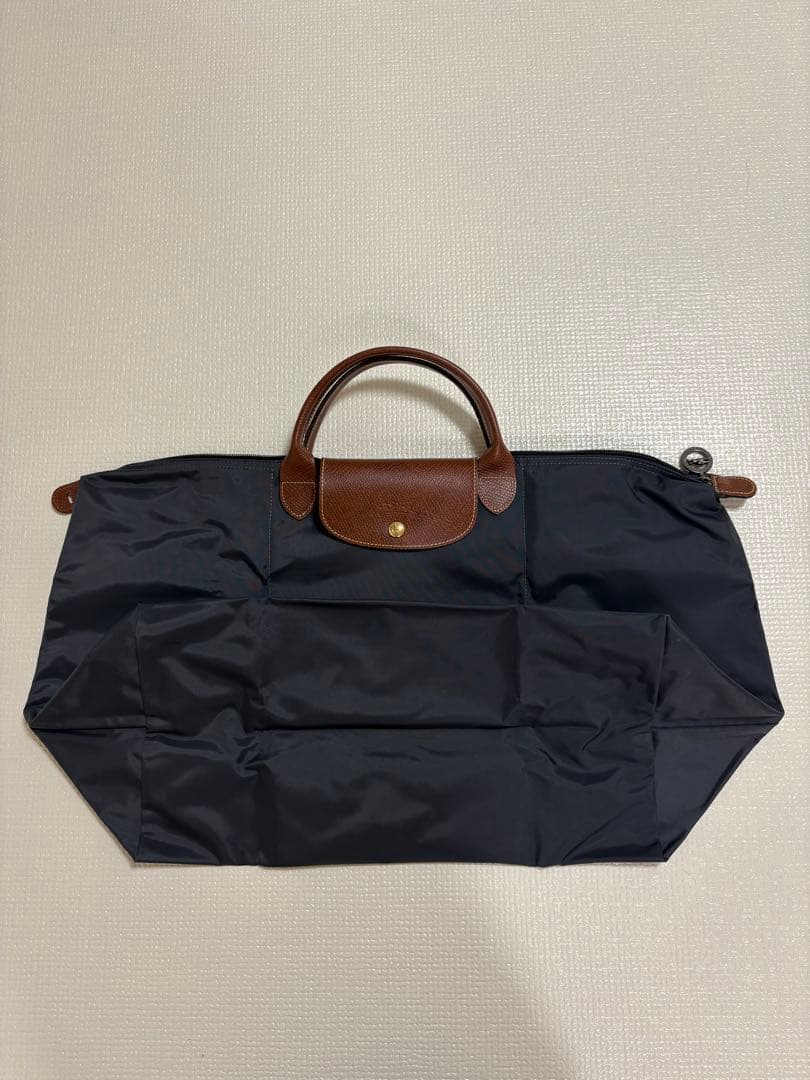 【正規品】ロンシャン　プリアージュ　L トラベルバッグ　ガンメタル　保証書あり