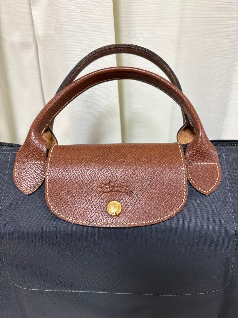 【正規品】ロンシャン　プリアージュ　L トラベルバッグ　ガンメタル　保証書あり