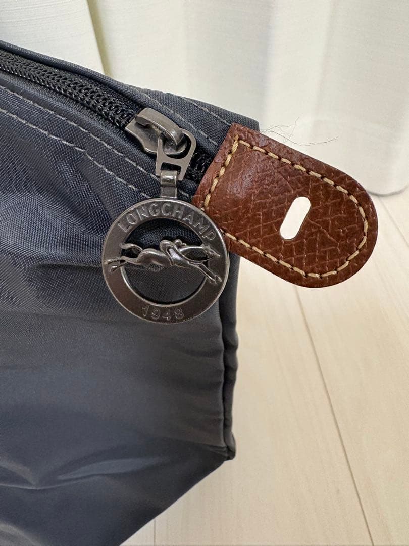 【正規品】ロンシャン　プリアージュ　L トラベルバッグ　ガンメタル　保証書あり