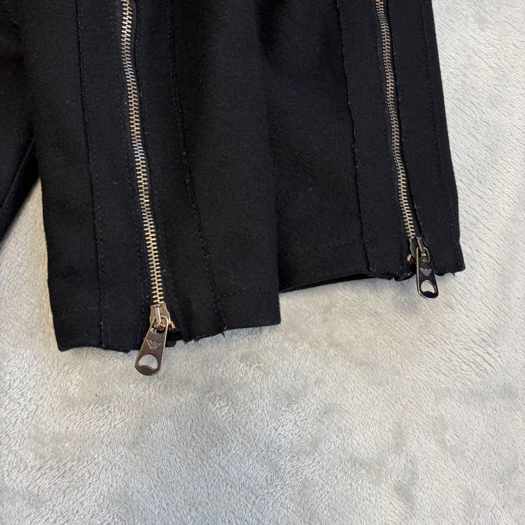 美品✨EMPORIO ARMANI ロングコート 黒 キルティング 着丈約95㎝