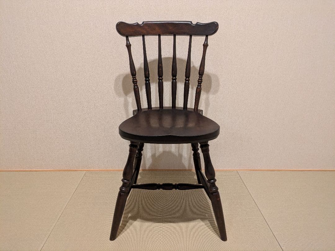 松本民芸家具 ウィンザーチェア ダイニングチェア 木製 アンティーク調