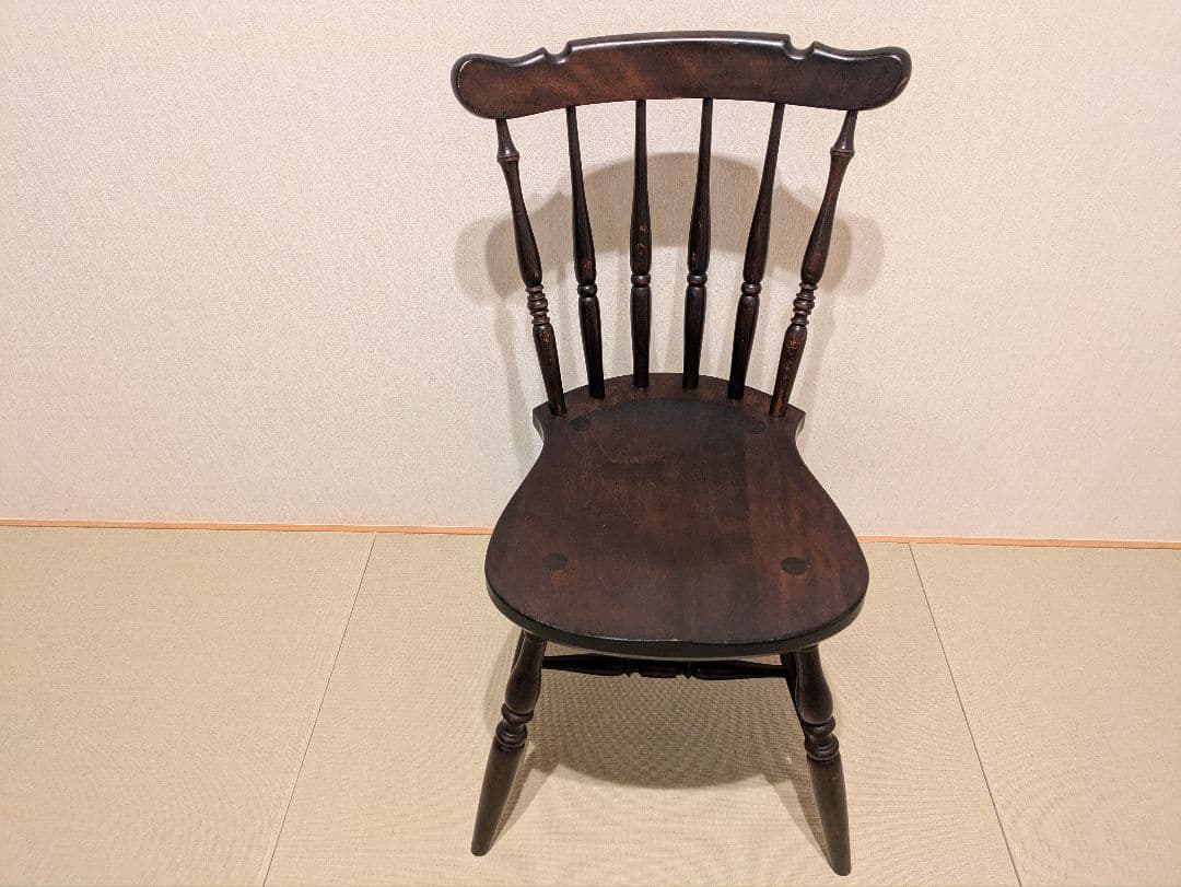 松本民芸家具 ウィンザーチェア ダイニングチェア 木製 アンティーク調